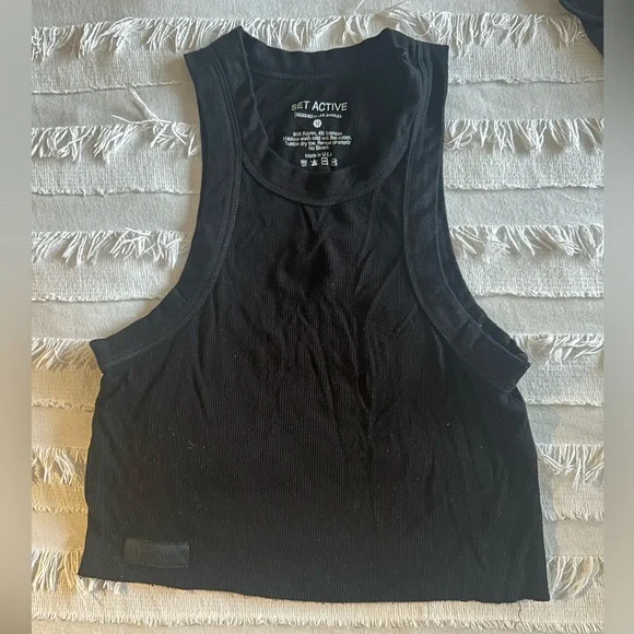 Set Active Ribbed Modal Racer Tank - Picture 3 of 6